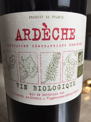 ARDÈCHE Vin biologique