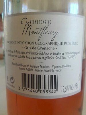 Gris de Grenache IGP Ardèche 2012