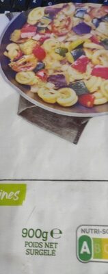 Poêlée de pâte courgettes et aubergine front packaging