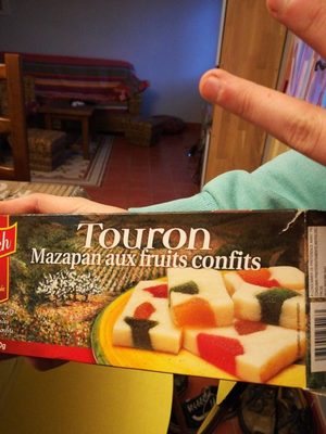 Touron Mazapan Aux Fruits Confits, 200 Grammes, Marque Le Tech