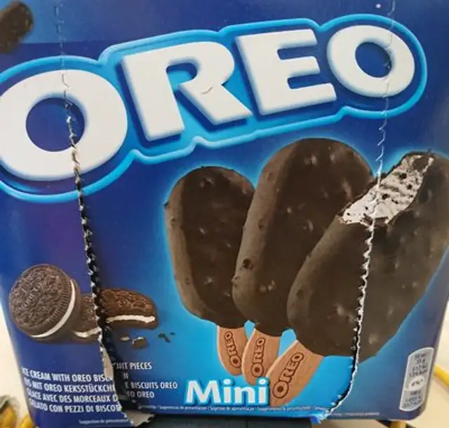 Mini batonnets oreo front packaging