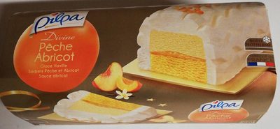 Bûche glacée Pêche Abricot