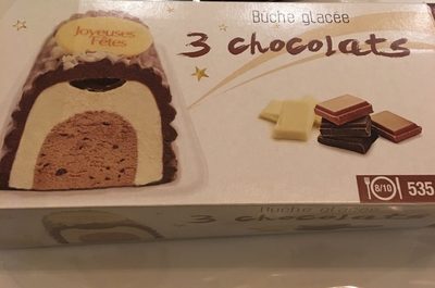 Buche glacée 3 chocolats