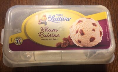 Glace rhum raisins front packaging