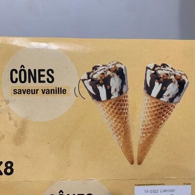 Cones  saveur vanille