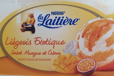 Liégeois Exotique sorbet mangue et crème