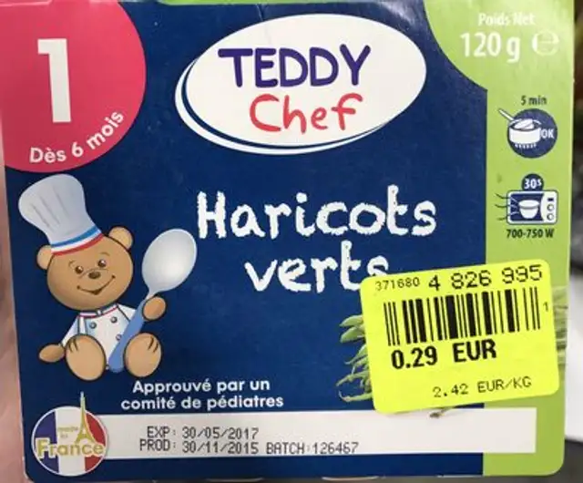 Haricots Verts front packaging