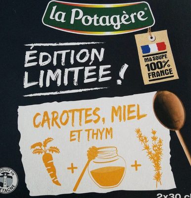 Soupe carottes miel et thym