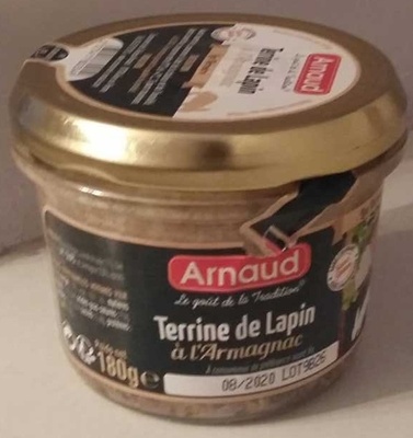 Terrine de lapin à l'armagnac front packaging