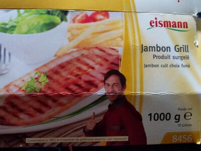 Jambon grill surgelé front packaging