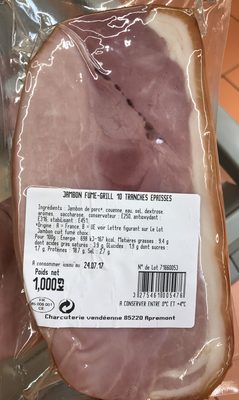 Jambon fumé-grill