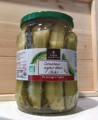 Cornichons aigres-doux en Sticks Bio 72cl