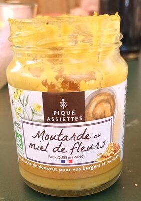 Moutardes au miel de fleurs front packaging