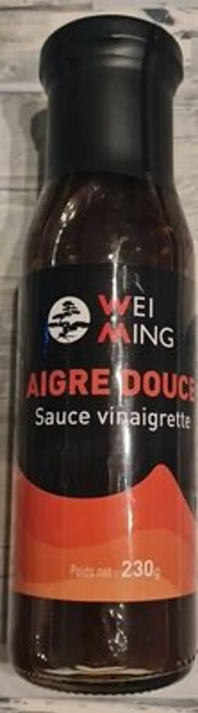 Sauce vinaigrette Aigre Douce front packaging