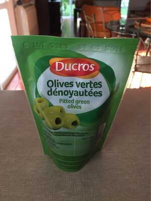 Ducros Green Pitted Olives 100g