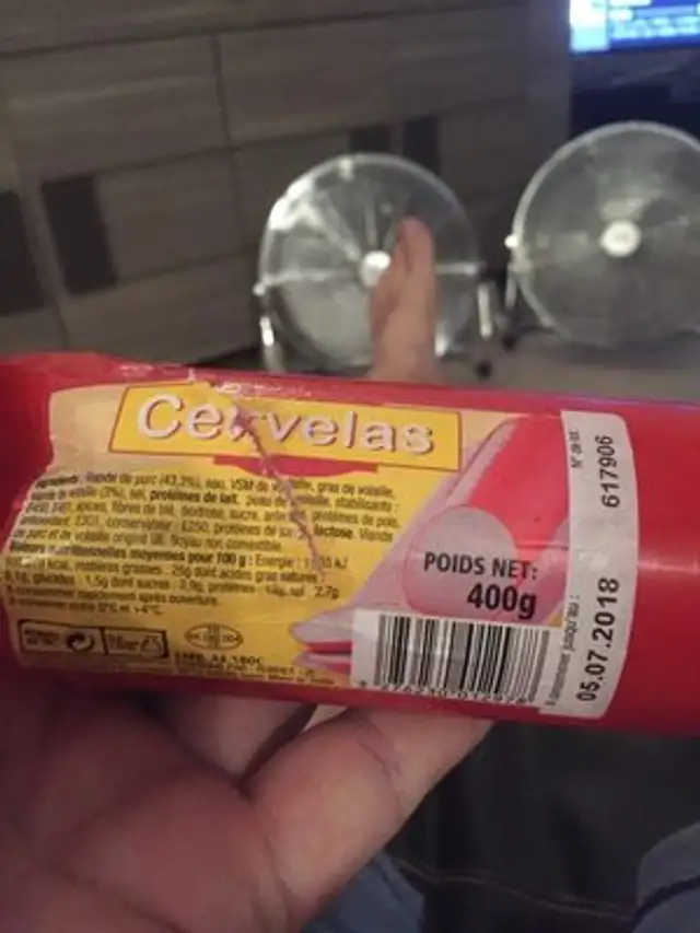 Cervelas front packaging