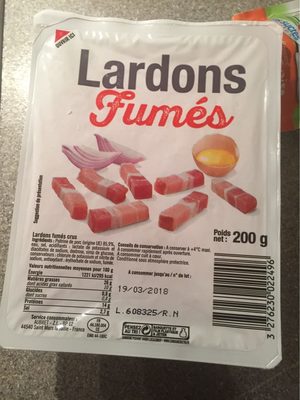 Lardons Fumés Crus Aubret 200 G
