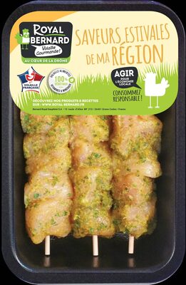 3 Brochettes de Filet de Poulet citron