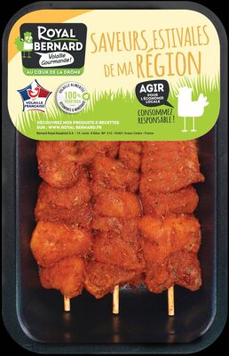3 Brochettes de Filet de Poulet paprika et cumin front packaging