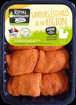 8 Hauts de cuisse de poulet assaisonné à la Mexicaine