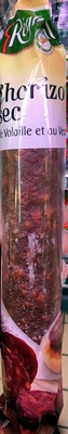 Chorizo sec de volaille et au veau front packaging