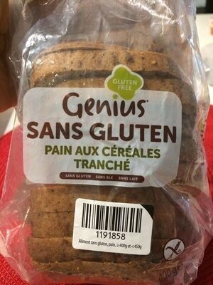 Pain aux céréales tranché sans gluten