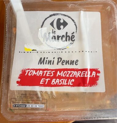 Mini Penne Tomates mozzarella et basilic