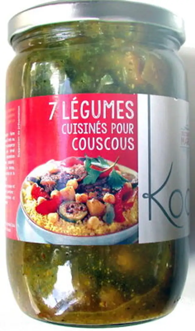 7 légumes cuisinés pour couscous front packaging