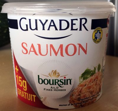 Saumon Boursin Ail & Fines herbes +15 g gratuit