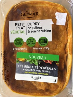 Petit plat vegetal curry de potiron et riz