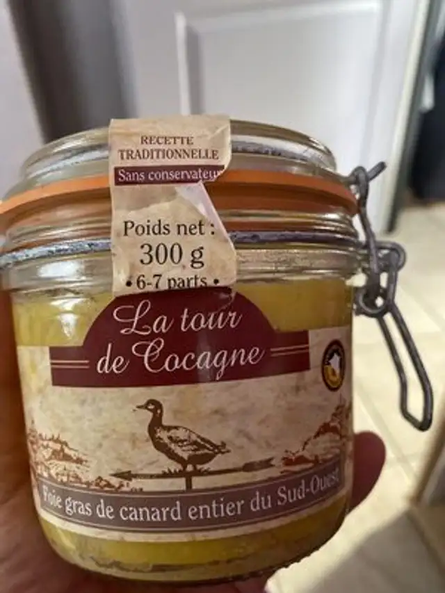 Foie gras de canard entier du sud- ouest front packaging