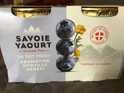 Yaourt au lait entier aromatisé myrtille génépi