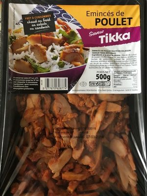 Émincés de Poulet Saveur Tikka