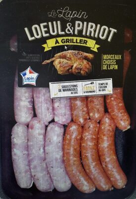 Saucisses de lapin front packaging