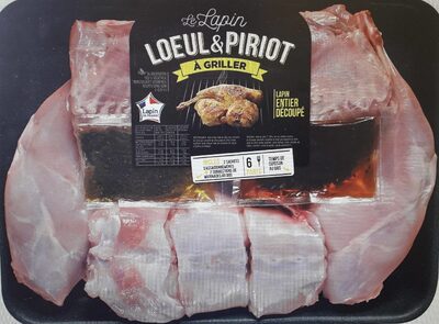 LAPIN ENTIER DECOUPE SANS FOIE + 2 assaisonnements