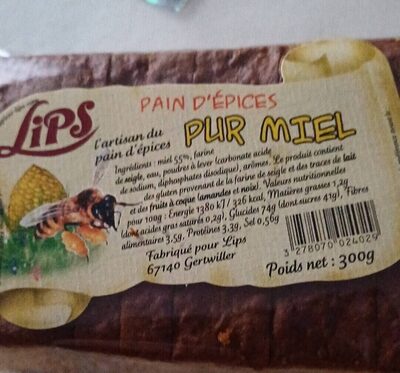 Pain d'épices pur miel