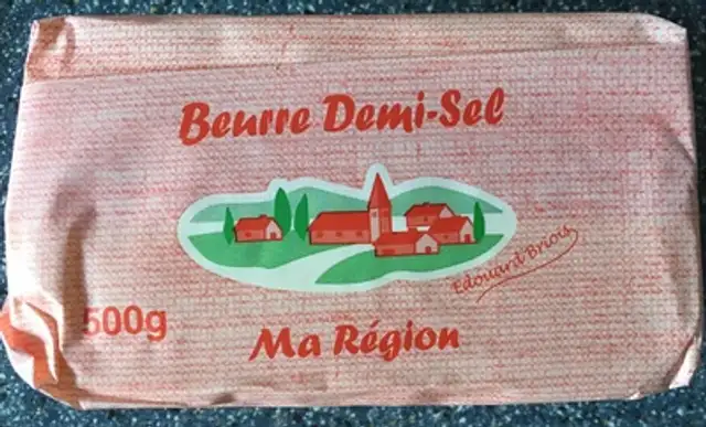 Beurre demi-sel Ma Région front packaging
