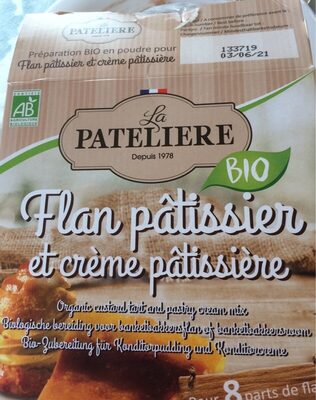 Flan pâtissier ou crème pâtissière bio