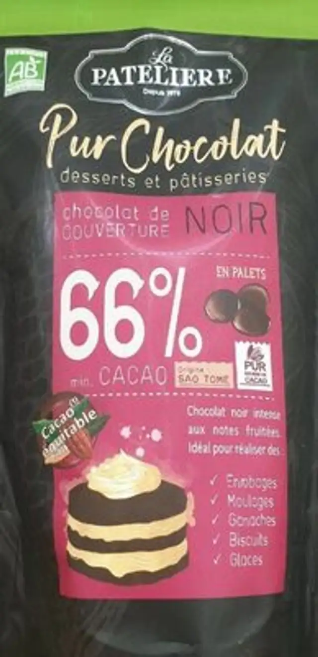 Pur chocolat front packaging