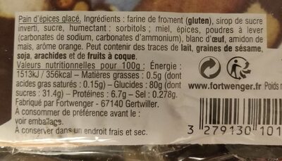 Pain D'épices Glacé, Père Noël De 35 Centimètres, 200 Grammes