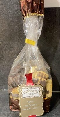 Spritz au beurre enrobé choco