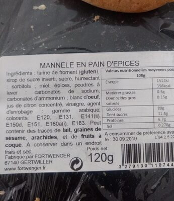 Mannele en pain d'épices
