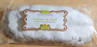 Gâteau de Noël Stollen aux mirabelles