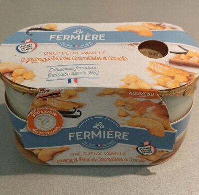 Onctueux Vanille lit pommes caramélisées et Cannelle