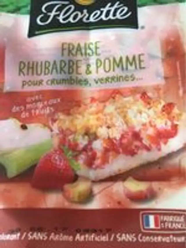 Fraise rhubarbe pomme