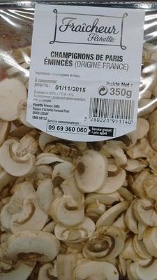 Champignons de Paris émincés