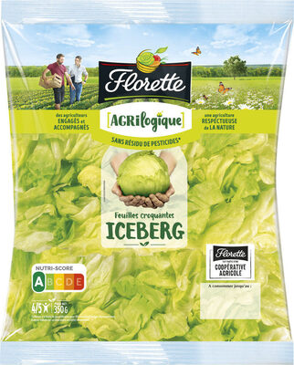 Feuilles croquantes d'iceberg Agrilogique