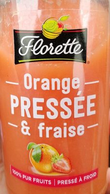 Orange pressé & fraise front packaging
