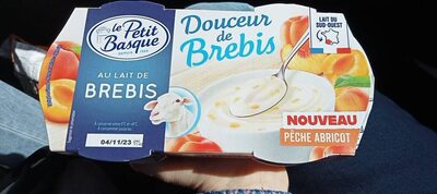Douceur de brebis pêche abricot