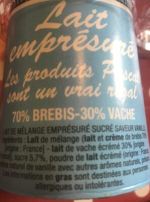 Caillé vanille pascal massonde